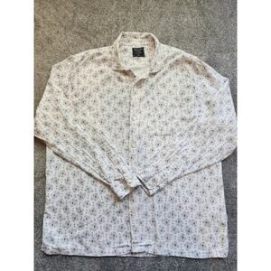 Abercrombie & Fitch Men's XXL Paisley Print Long Sleeve Button Down Shirt Y2K
